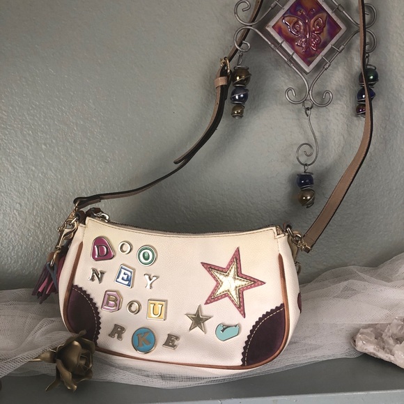 Dooney & Bourke Handbags - Dooney & Bourke Rainbow Alphabet Bag White Purse